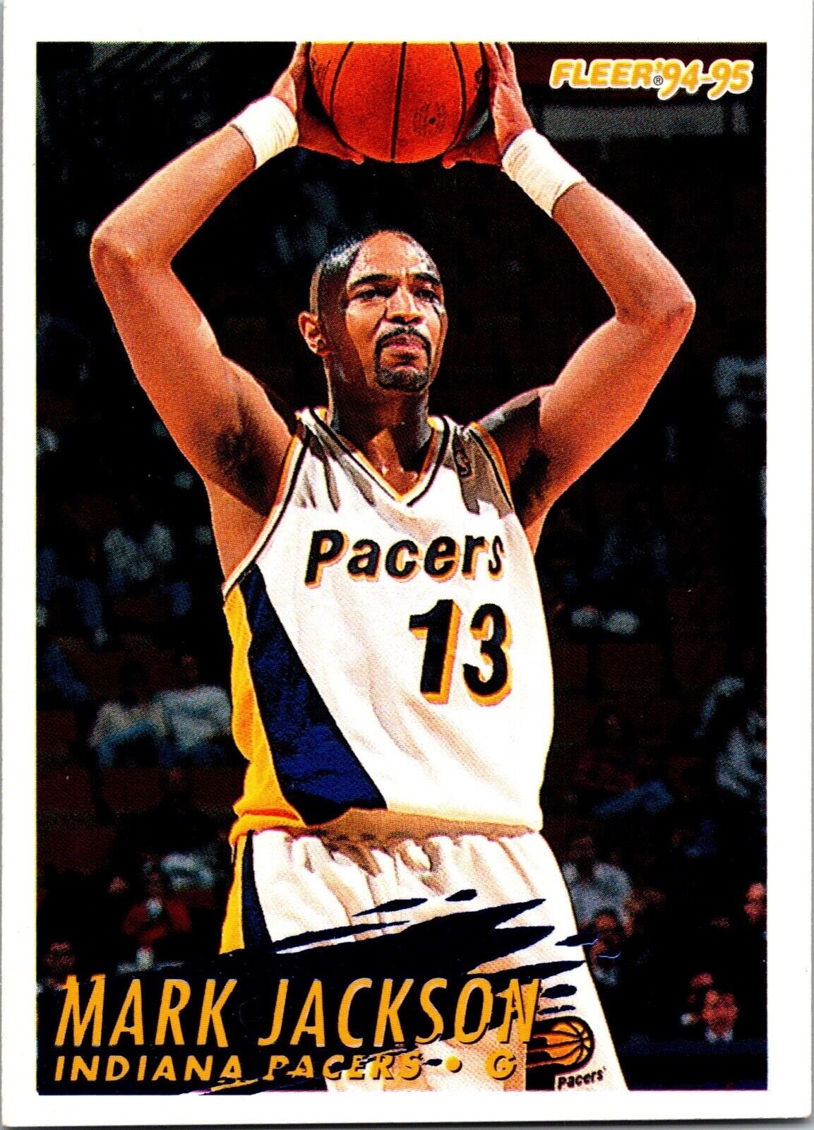 1995 Mark Jackson 13 Pacers 296 Fleer Basketball Sports Trading Card