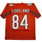 Autographed/Signed Colston Loveland Chicago Orange Football Jersey Beckett COA