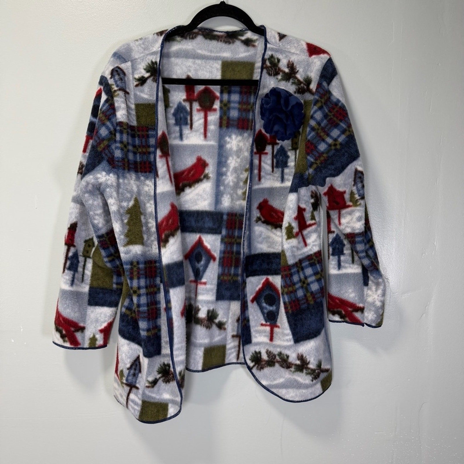 Women's Handmade Multicolor Winter Patterned Flee… - image 1