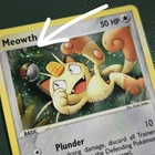 MP SWIRL Meowth Black Star Promo 013 Holo Nintendo E-Reader Series Pokémon Card