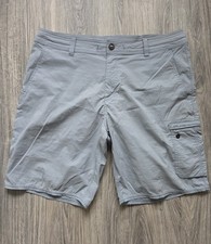 Pelagic Shorts Mens 36 Gray Hybrid Performance Fishing Cargo