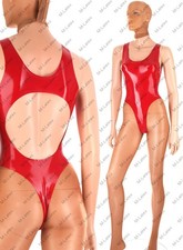 Latex Gummi Leotard high cut bodysuit swimsuit T back customized 0.7mm 975-7