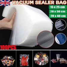 Vacuum Sealer Food Storage Bags Textured Strong Pouches Seal Embossed Vac x 100