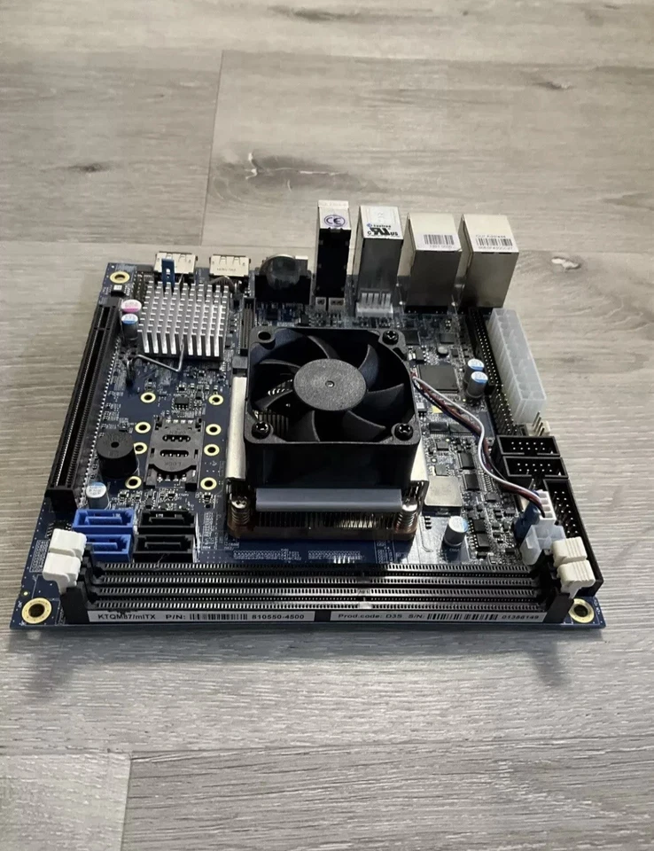 Kontron KTQM87/mITX 810554-4500 Motherboard /w Core i7-4860EQ CPU - Bild 2 von 4