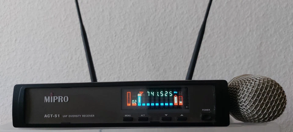 Mipro Kondensator-Hand-Funkmikro-Set, ACT-51 / ACT-30H, (740-764 MHz) Diversity - Bild 3 von 4