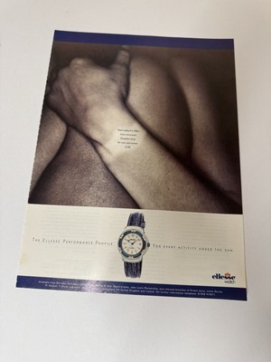 Original Ellesse Uhr Performance Profil Magazin Werbung Männerhöhle Wandbild