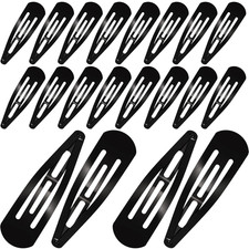 30 Pieces 3.1 Inch Large Metal Snap Hair Clips Nonslip Barrettes Women Hair