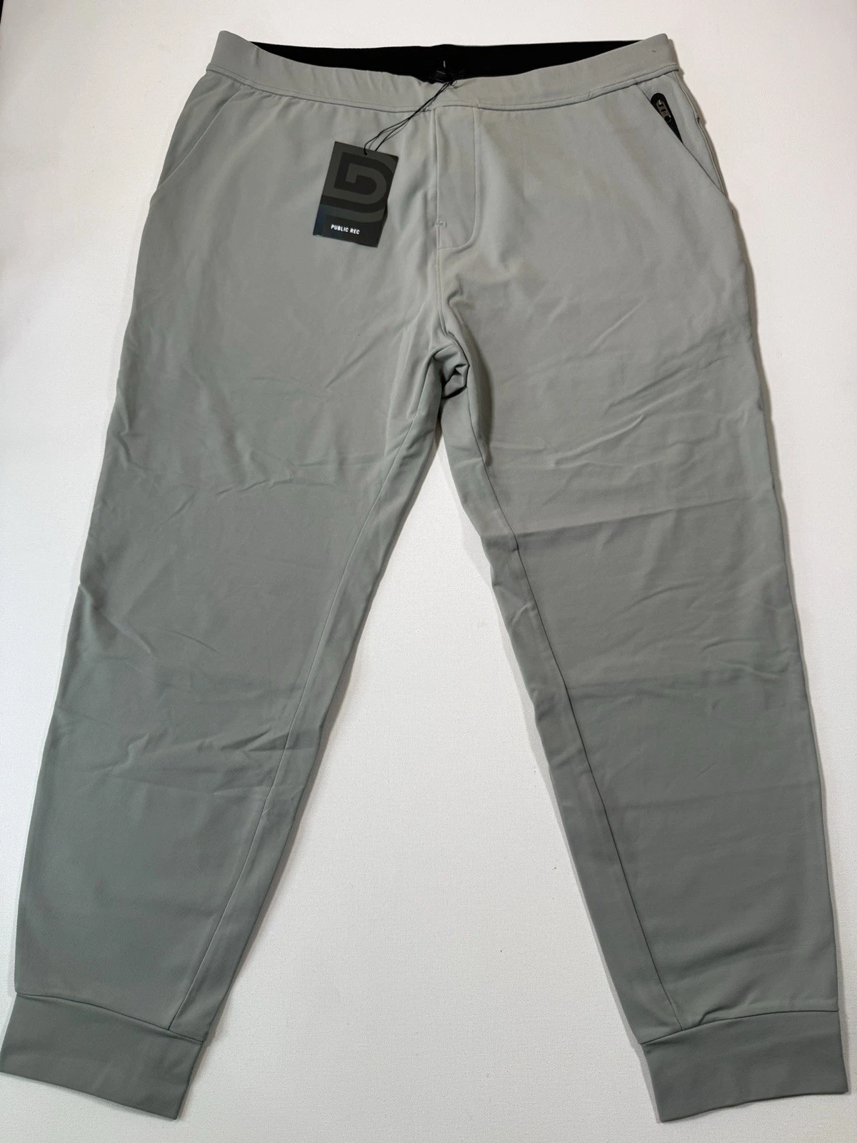 Public Rec Jogger Pants Mens 38x30 Moss Gray Performance All Day Every Day NWT