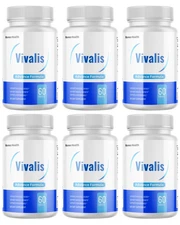 (6 Pack) Vivalis for Men ed Male Health Pills to Boost Energy & Vitality