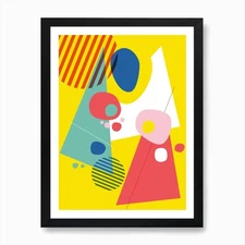 Abstract Pop Iii Art Print Framed Wall Art Poster Canvas Print Picture