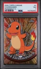 2000 TOPPS CHROME POKEMON T.V. #4 CHARMANDER PSA 7