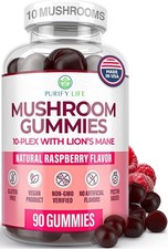 World's First Mushroom plex Gummies with Ls Mane, Immune Support 