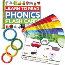 Phonics Flash Cards - Learn to Read in 20 Phonic Stages - Education for Kids Age