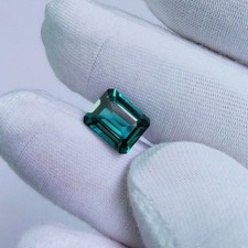 Teal Blue Sapphire Emerald Cut 8-10 Ct Natural Loose EGL Certified Gemstone