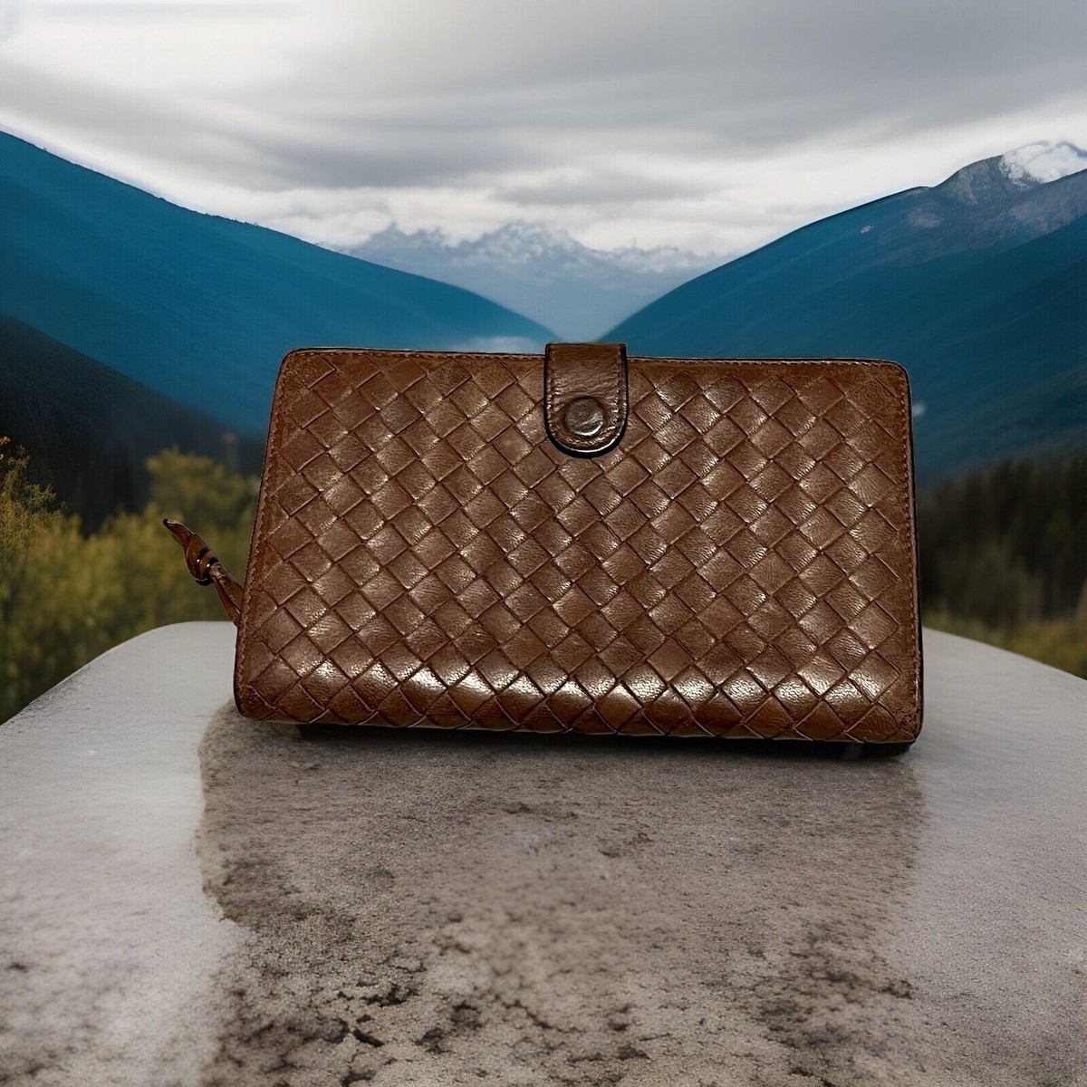 BOTTEGA VENETA★Light Brown Leather Intercciaco Long Wallet Bottega Veneta Light Brown Leather Long Wallet | eBay
