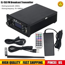 EL-15S FM Broadcast Transmitter Timing Wireless Broadcasting For U Disk MP3