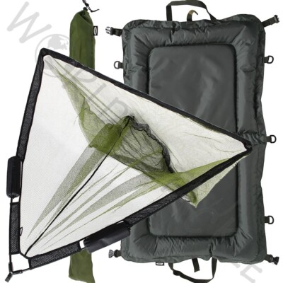 #ad #ad Carp Fishing Beanie Unhooking Mat and 42quot; Dual Net Float NGT Landing Net and Bag GBP 31.95