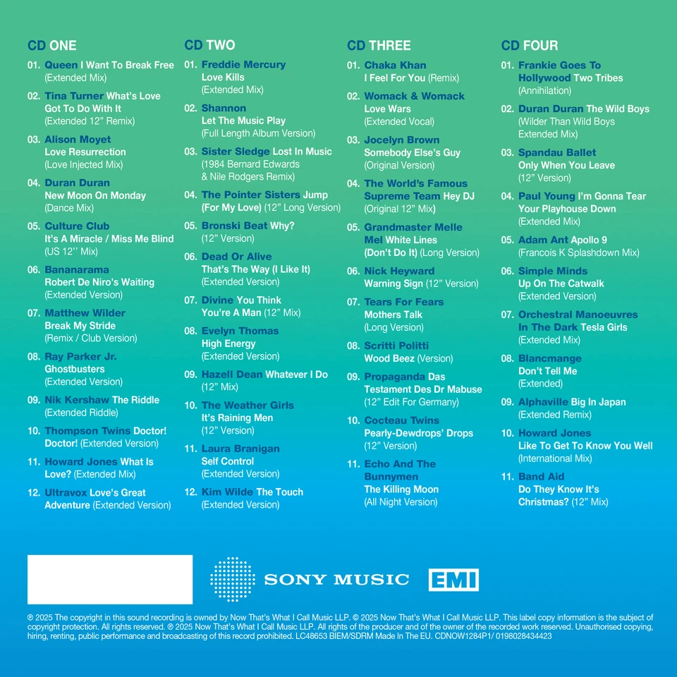 Various - NOW 12" 80s: 1984 - Part 1 [CD] - Image 2 of 2