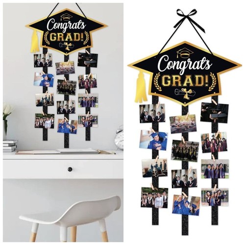 12 Clip Graduation Photo Display Holder Bedroom