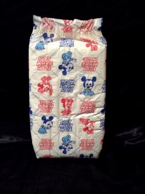 Vintage Huggies Plastic Backed Baby Diaper Size XL From 1984 Walt Disney