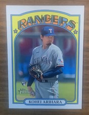 2021 Topps Heritage High Number Baseball Base Rookie #609 Kohei Arihara RC