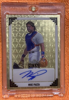 Mike Piazza Autograph 1/1 2024 LEAF METAL #91A-MP1 Pulsar Super Prismatic 1 Of 1