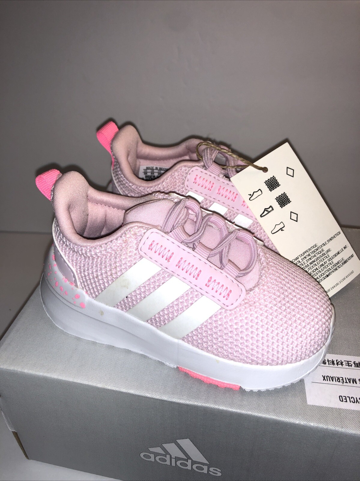 Children Unisex Shoes adidas Kids Racer TR21 (Infant/Toddler) Size 6K New In Box image 2