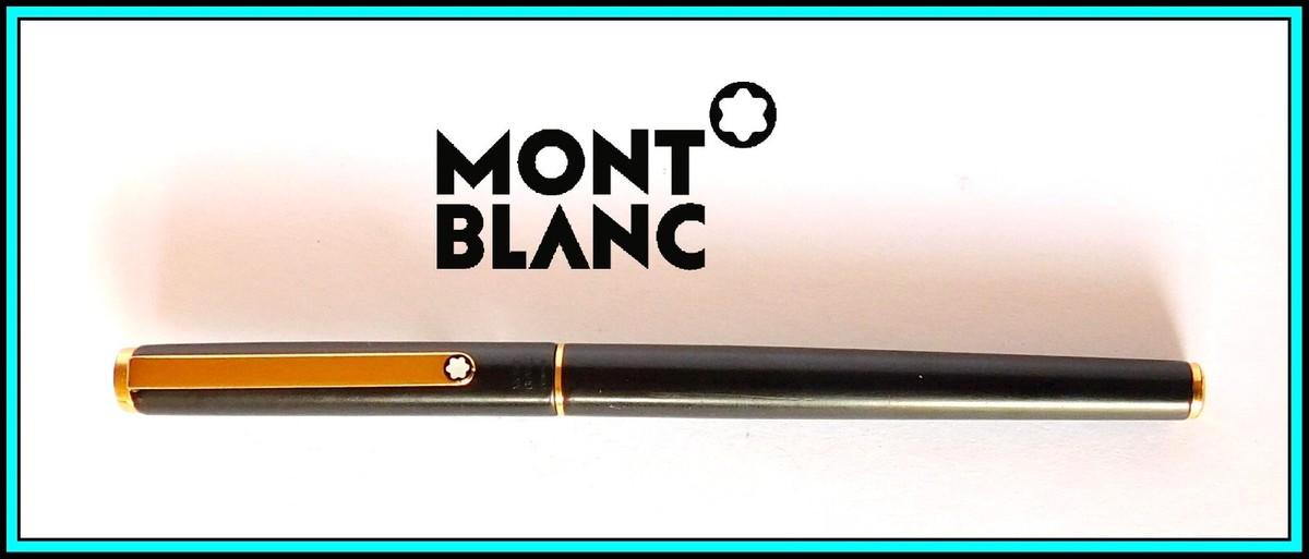 MONTBLANC NOBLESSE Slimline Matte Black Fountain Pen - Gold