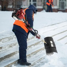 4-Stroke Lawn Yard Sweeper Artificial Grass Snow Clean Sweeper Broom Driveway US