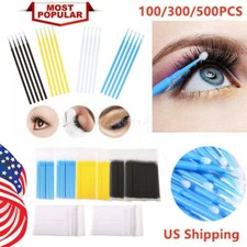 100-500  Dental Disposable Makeup Micro Applicator Brush Eyelash Extension