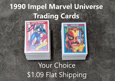 1990 Impel Marvel Universe YOUR CHOICE $1.09 Flat Shipping