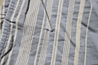 ONIA STRIPED SEERSUCKER HYBRID SWIM TRUNK  8" Ins Lined White Blue sz 31 Shorts — photo 2
