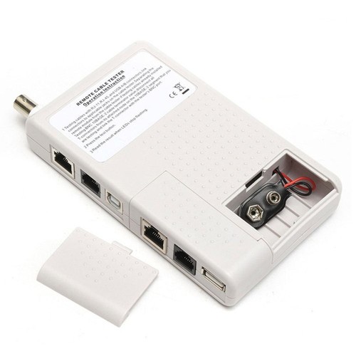 Testeur de câble réseau alimenté par batterie 4 en 1 multi-testeur USB BNC LAN - Photo 5/9