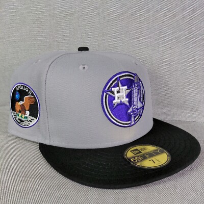 Exclusive Fitted Houston Astros Apollo 11 Two Tone Fitted Size 7 1/2 Not Hatclub