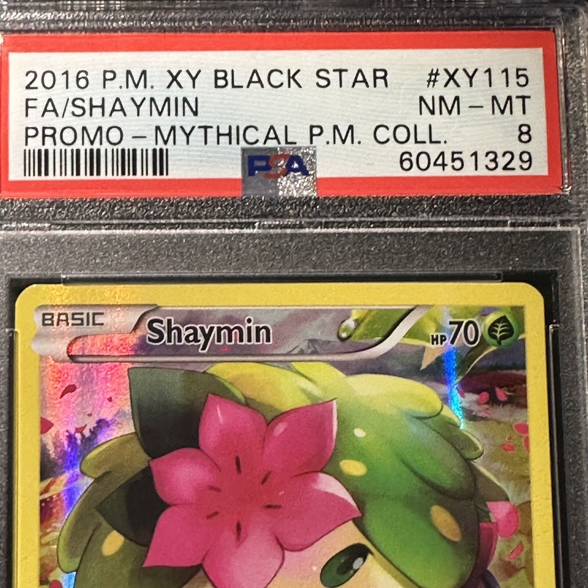 2016 Pokemon XY Black Star Promo Shaymin Full Art #XY115 PSA