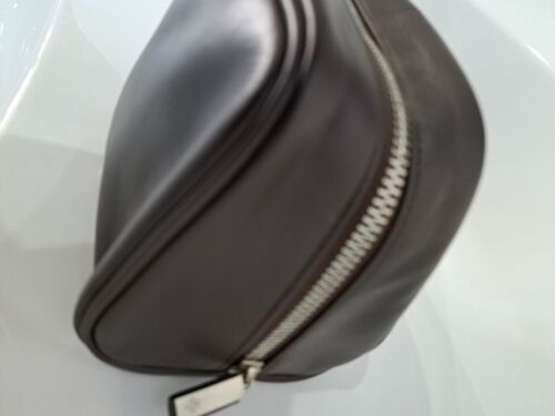 Molton Dark Brown 100% soft leather small wash bag - 10th anniversary edition - Picture 4 of 9