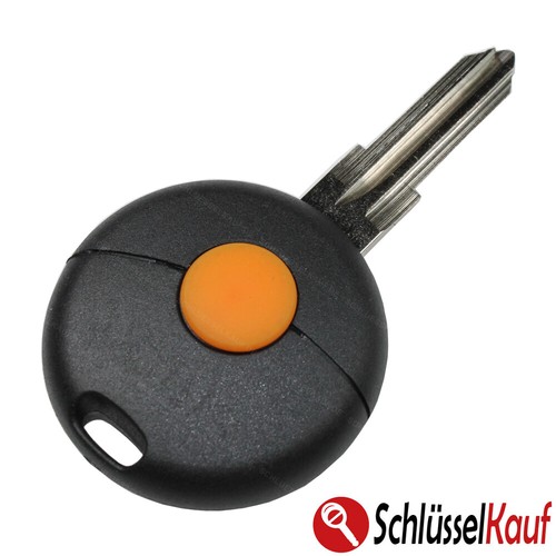 Autoschlüssel 1 Tasten gelb Gehäuse Fernbedienung passend für Smart Fortwo 450 - Picture 6 of 8