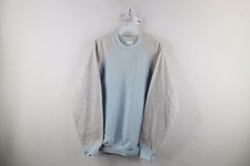 Vtg 90s Streetwear Womens Large Distressed Color Block Crewneck Sweatshirt USA