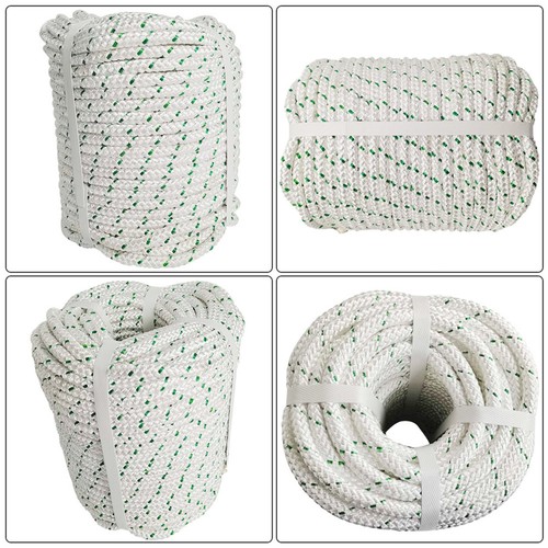 Double Braid Polyester Rope 1544Lbs Breaking Strength Bull Rope 3/8" × 200' - Picture 5 of 6