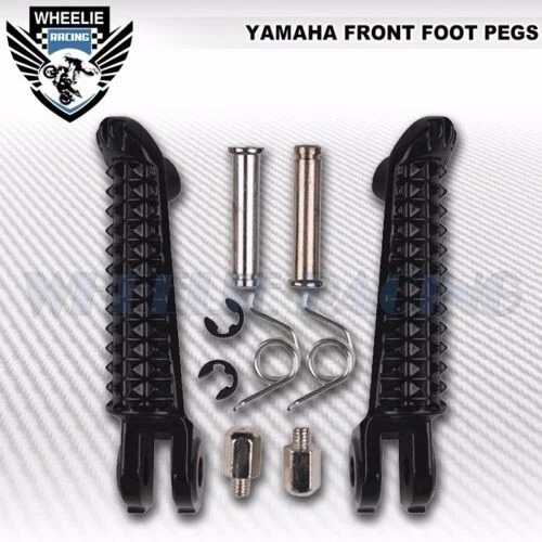 FRONT+REAR PAIR LH+RH FOOTREST FOOT PEG/PILLION STEP BAR 00-18 YZF R1 /03-20 R6 - Image 2 of 3