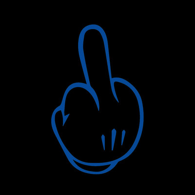 STICKY DUDE Middle Finger Troll Face Meme Sticker - 5 Inch Vinyl Decal For Car, Laptop, Bumper (Made In USA)