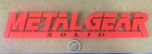 Videogioco logo Metal Gear Solid MGL - testo display da collezione - Foto 14 di 16