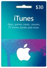 Tarjeta Digital Itunes De 30 USD cuenta usa disponible entrega inmediata.