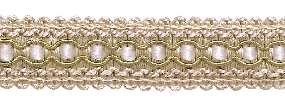 Décopro 1" Imperial Colección Gimp Trenza Recortar,Blanco Sands [Sold Por Yard ] - Imagen 1 de 1
