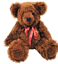 Vintage Gorgeous Furry Teddy Bear 16" Jointed Plush Grandma's Bears Collectible