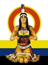 Land O Lakes Butter with Indian Girl New Metal Sign: 9x12