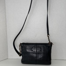 MARC New York Andrew Marc Vintage Genuine Leather Crossbody  Purse Color Black
