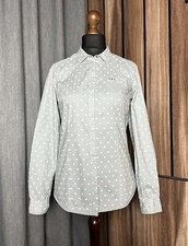 Napapijri Dotted Shirt Blouse Long Sleeve Women's Size S