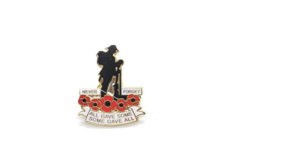  Never Forget-All Gave Some-Some Gave All Poppy/Remberence Day Badges We spenden
