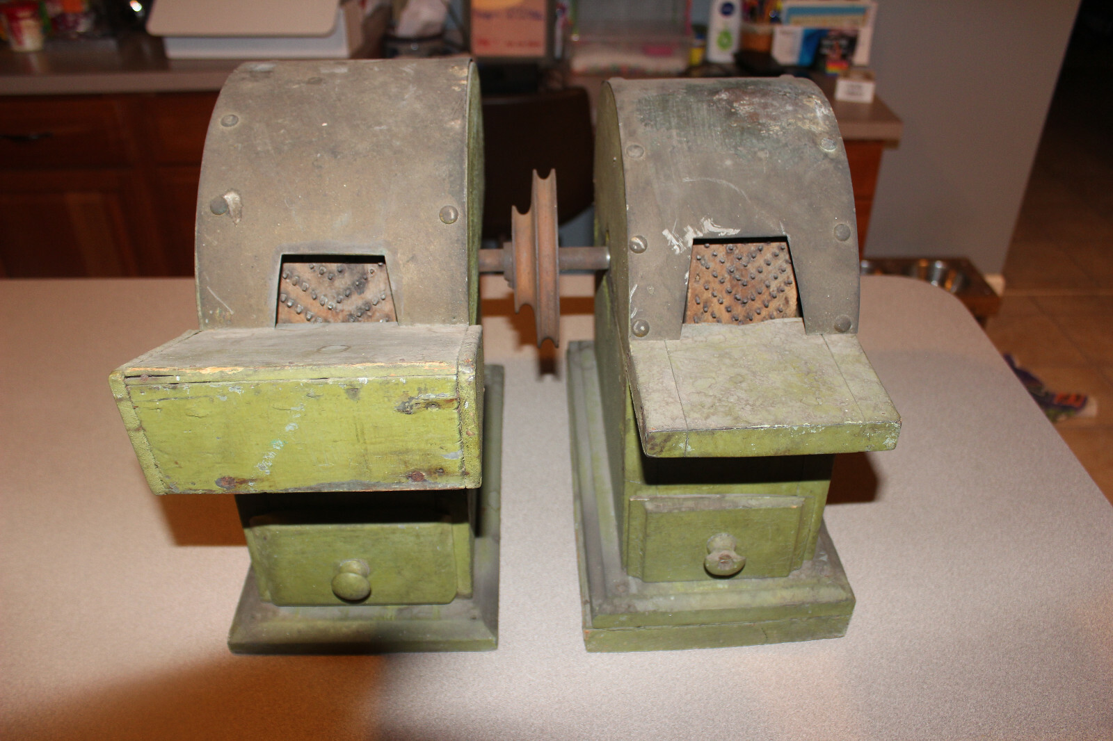 RARE Antique 19th Century Central Pennsylvania Dual Horseradish Grinder